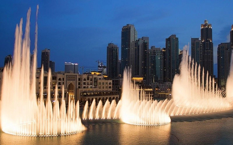 Khu nhạc nước Dubai - công trình đẳng cấp thế giới trên hồ nhân tạo Burj Khalifa
